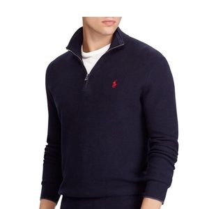 Ralph Lauren Polo 1/4 Men’s Navy Blue Zip